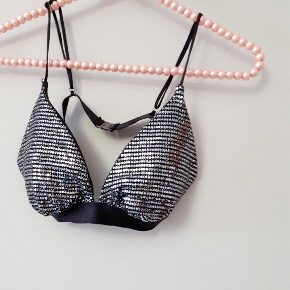 NWT Sugarfree metallic accent triangle bikini top & bikini bottom set - Picture 12 of 15